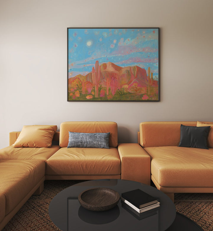 Bright STARRY NIGHT, LANDSCAPE PAINTINGS enhance your living space with serene beauty and artistic inspiration.
