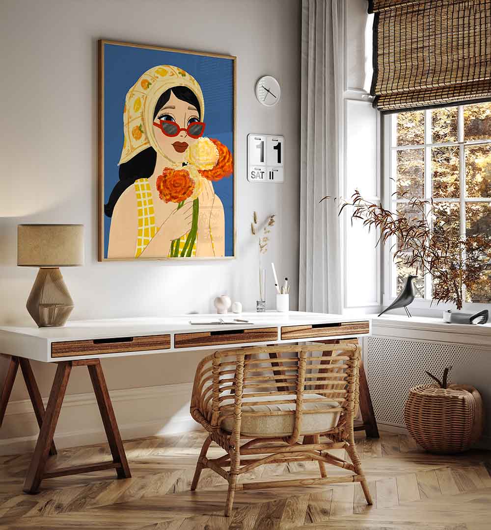 SUMMER GIRL , PORTRAITS & FIGURATIVE ILLUSTRATIONS