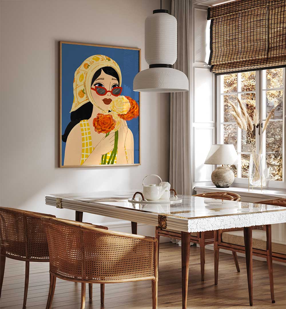 SUMMER GIRL , PORTRAITS & FIGURATIVE ILLUSTRATIONS