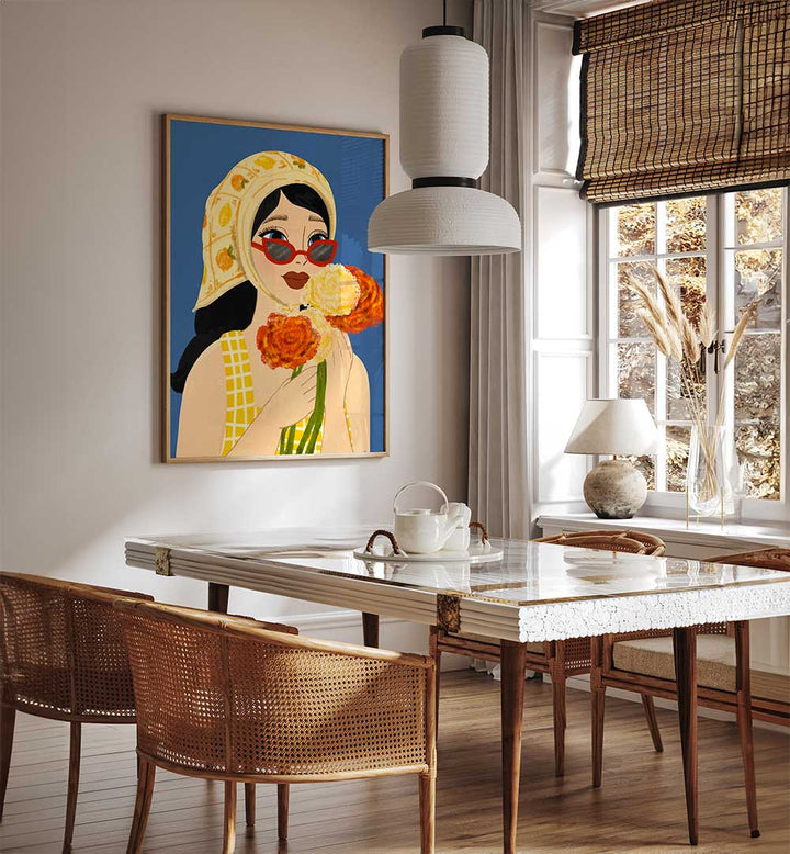 SUMMER GIRL , PORTRAITS & FIGURATIVE ILLUSTRATIONS