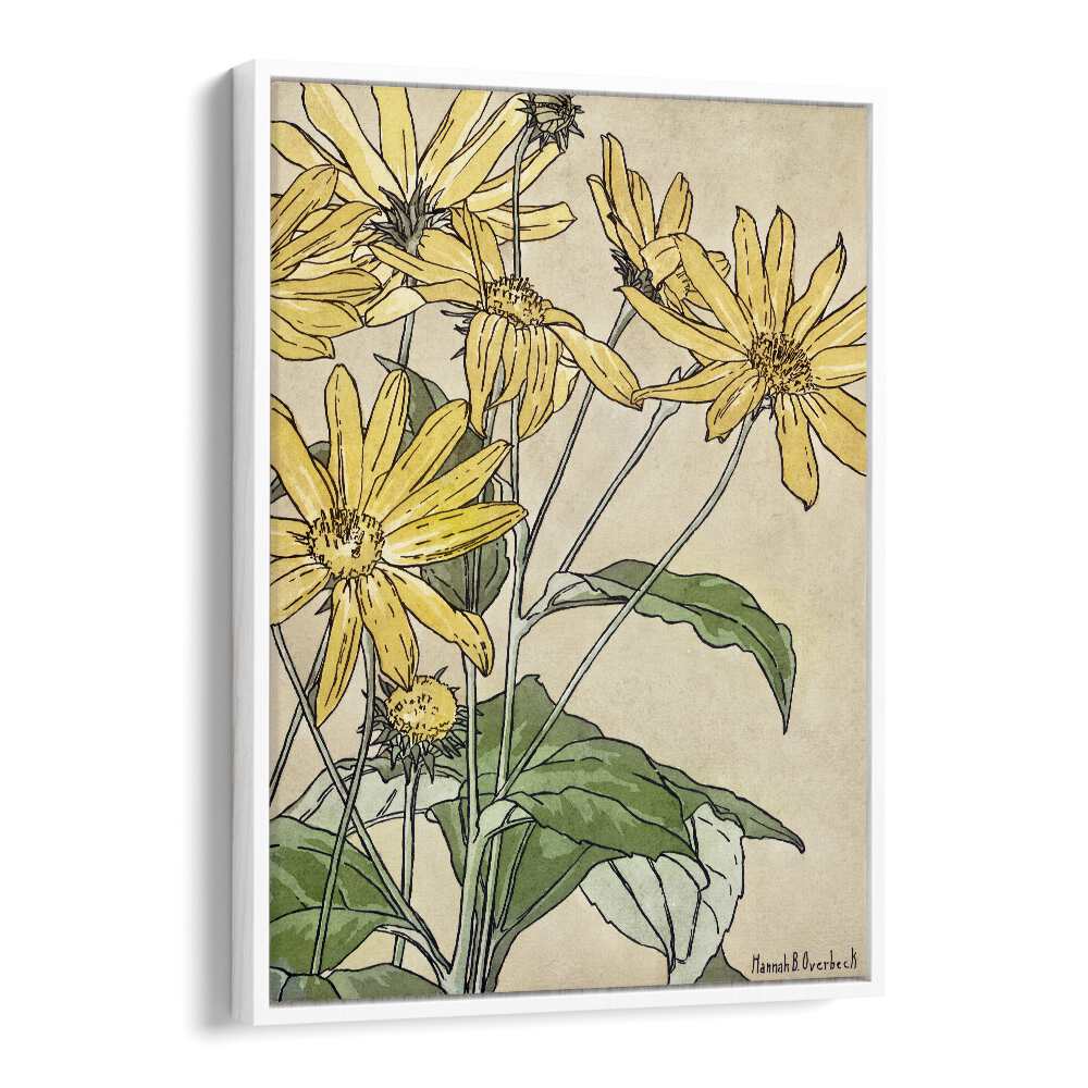 Bright and vibrant "Sunflowers by Hannah Borger," a beautiful floral flower painting for joyful decor.