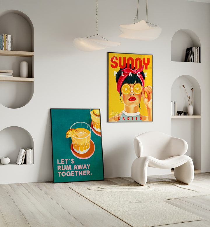 Brighten your space with the SUNNY DAYS SET, SET OF 2 PAINTINGS, perfect for elevating your home decor.