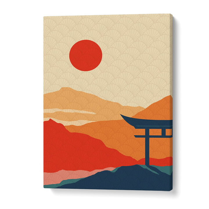 Serene SUNSET DELIGHT, LANDSCAPE PAINTINGS from Asianmonk enhance your space with vibrant colors and nature's beauty.