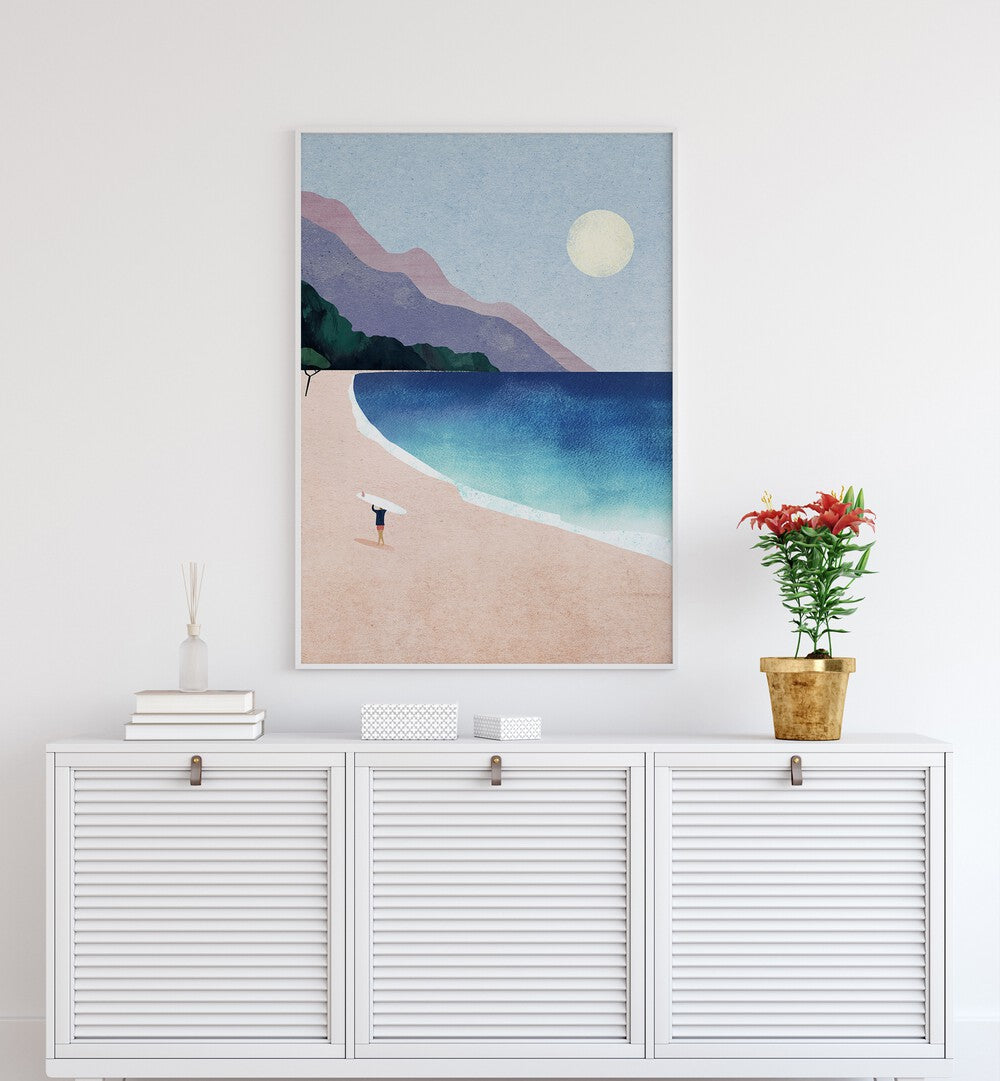 Serene SURF BEACH, LANDSCAPE PAINTINGS from Asianmonk, perfect for adding tranquility to your space.