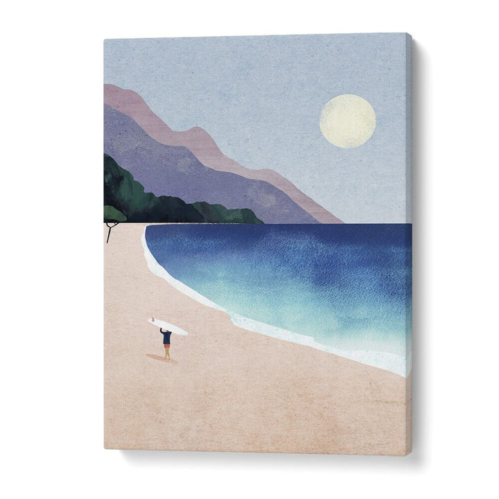 Tranquil SURF BEACH, LANDSCAPE PAINTINGS by Asianmonk evoke serene coastal beauty, perfect for any room decor.
