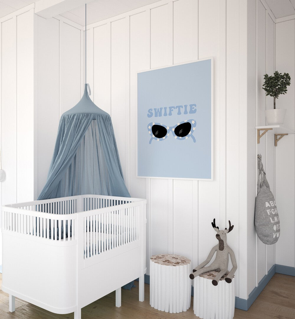 Stylish SWIFTIE CAT EYE SHADES, KIDS ROOM PAINTINGS add playful charm to your little trendsetter's space.