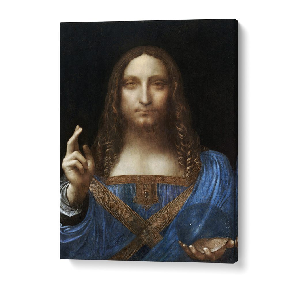 Salvator Mundi Vintage Paintings in Gallery Wrap