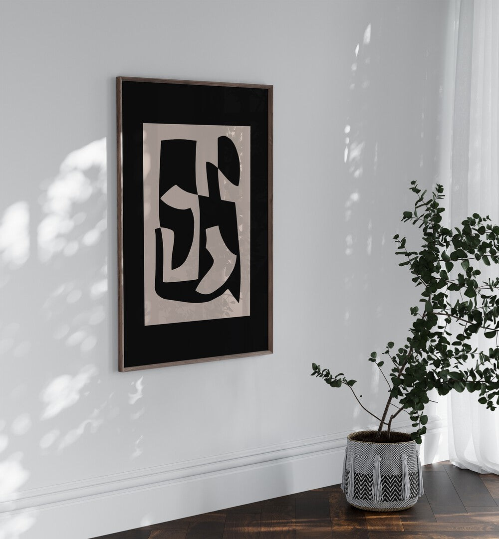 Stylish SCANDINAVIAN MIDNIGHT CANVAS, ABSTRACT PAINTINGS by Preayna, perfect for enhancing modern home decor.