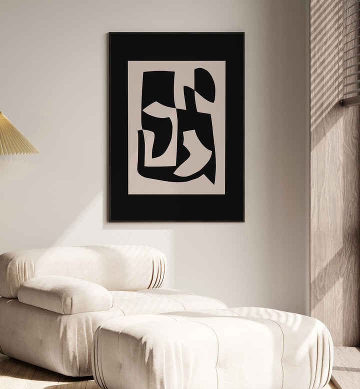 SCANDINAVIAN MIDNIGHT CANVAS, ABSTRACT PAINTINGS showcasing modern elegance by Preayna, perfect for transforming your space.