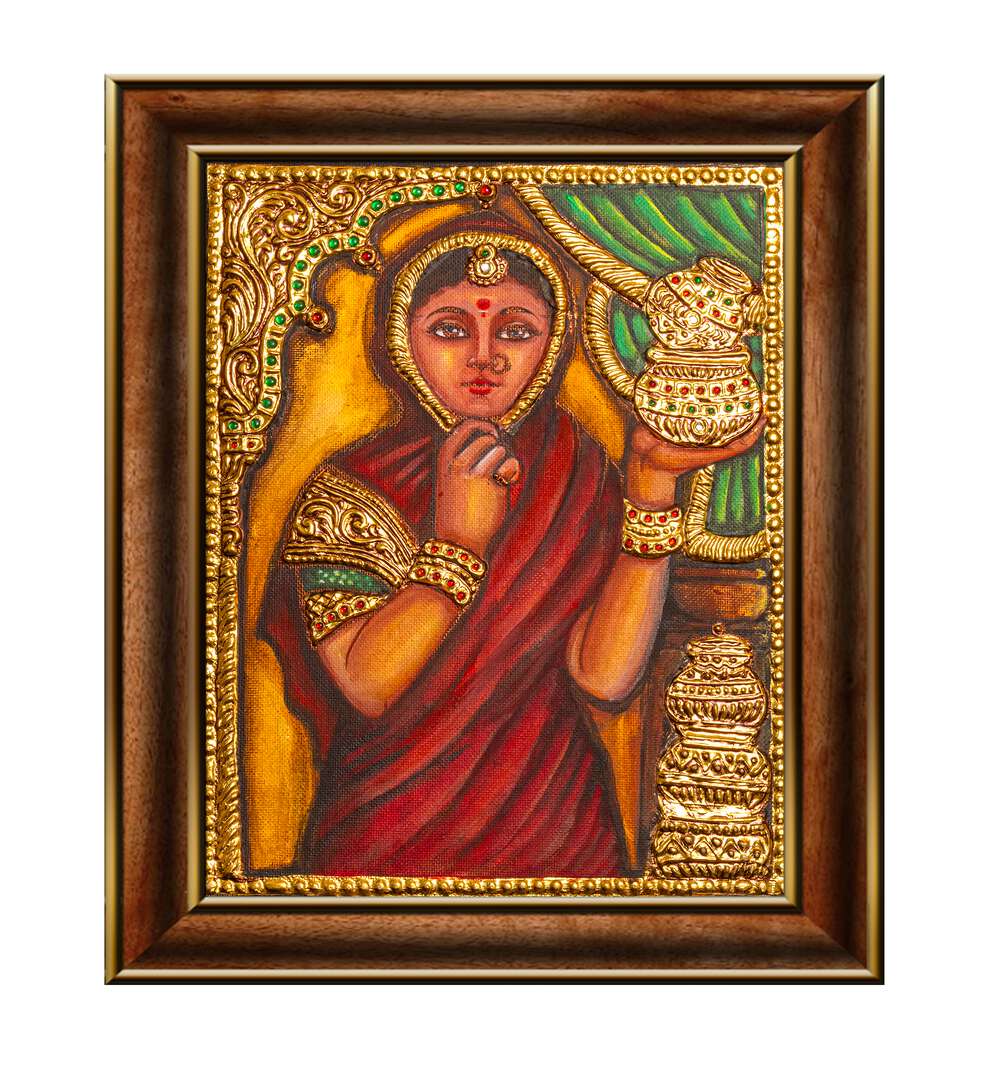 RAJA RAVI VERMA STYLE - WOMEN II , HANDMADE ARTWORKS
