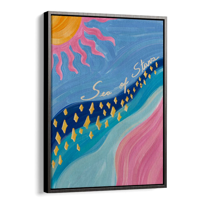 Colorful SEA OF STARS, KIDS ROOM PAINTINGS poster, perfect for inspiring creativity in children's spaces.