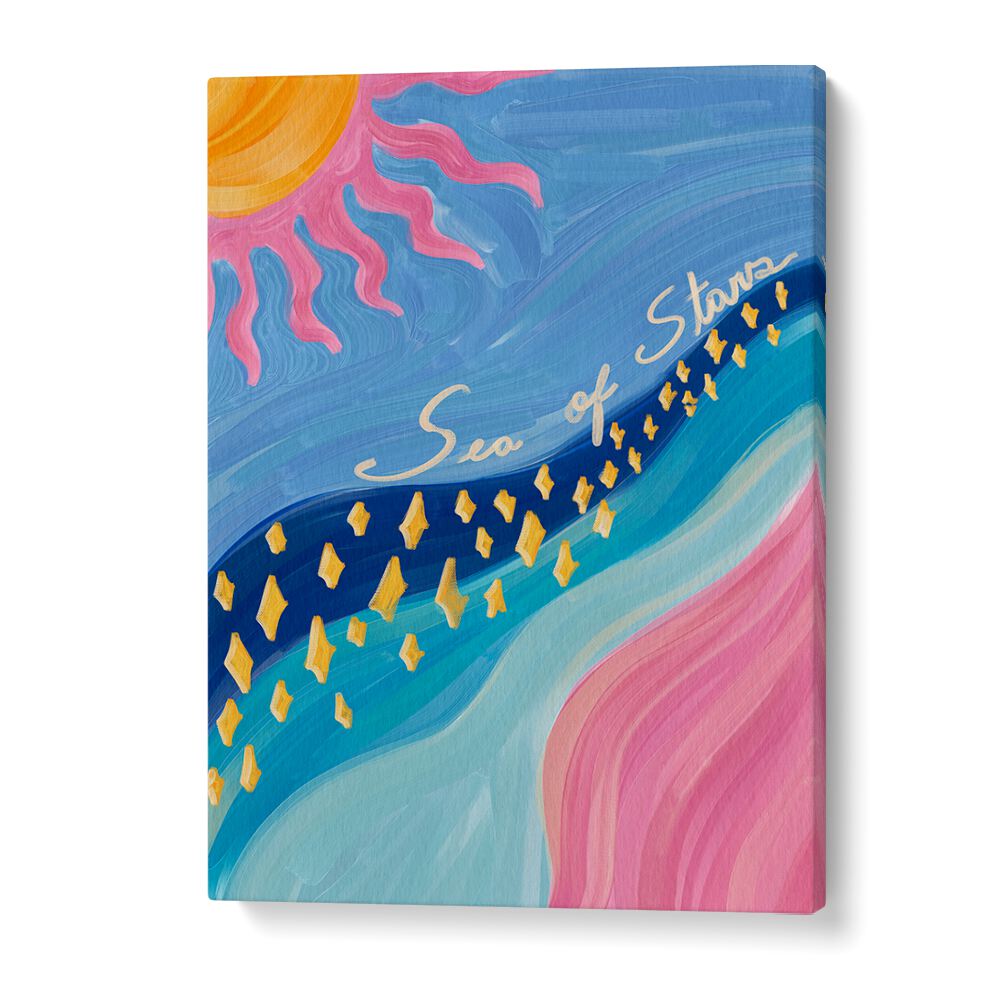 Colorful SEA OF STARS, KIDS ROOM PAINTINGS poster, perfect for inspiring creativity in children's spaces.