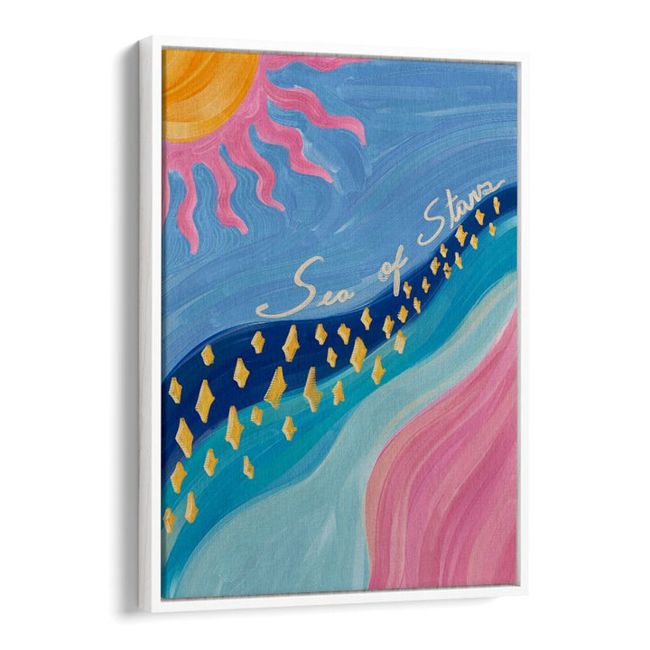 Colorful SEA OF STARS, KIDS ROOM PAINTINGS poster, perfect for inspiring creativity in children's spaces.