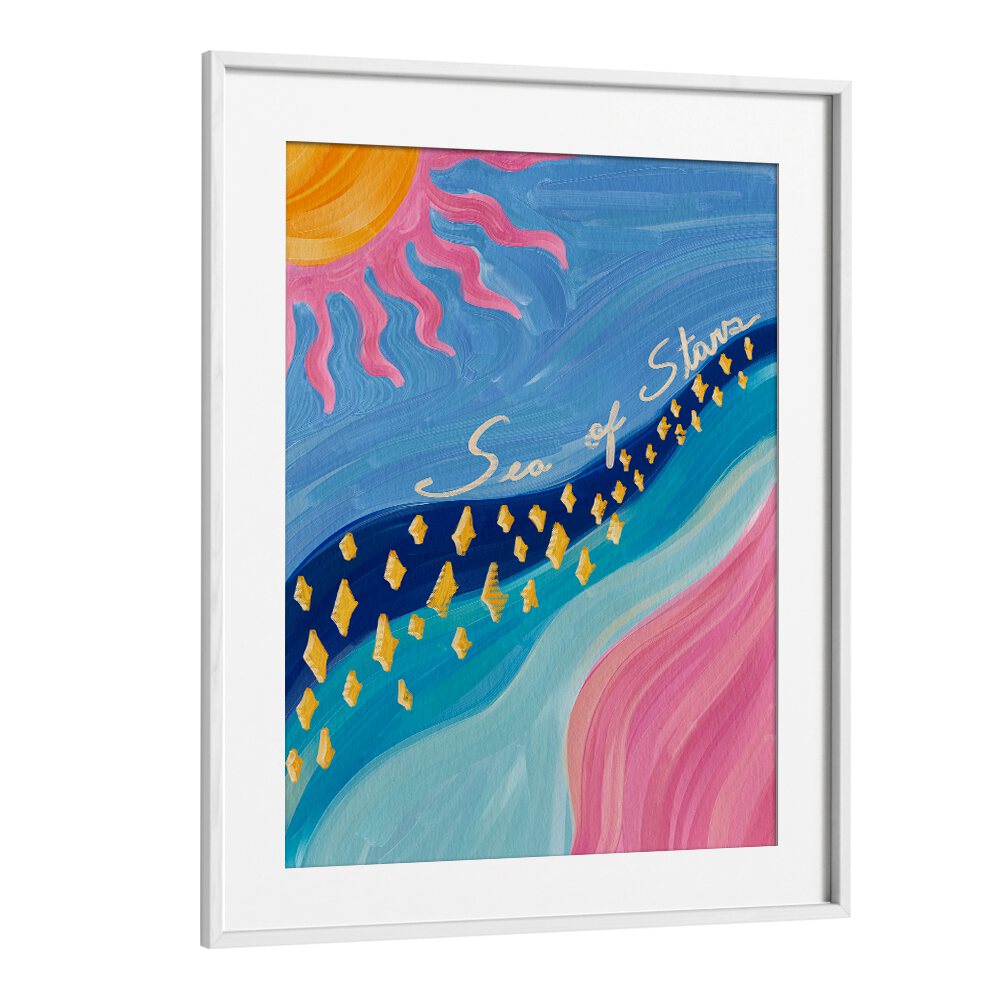 Brightly colored SEA OF STARS, KIDS ROOM PAINTINGS poster adds inspiration and creativity to any child's space.