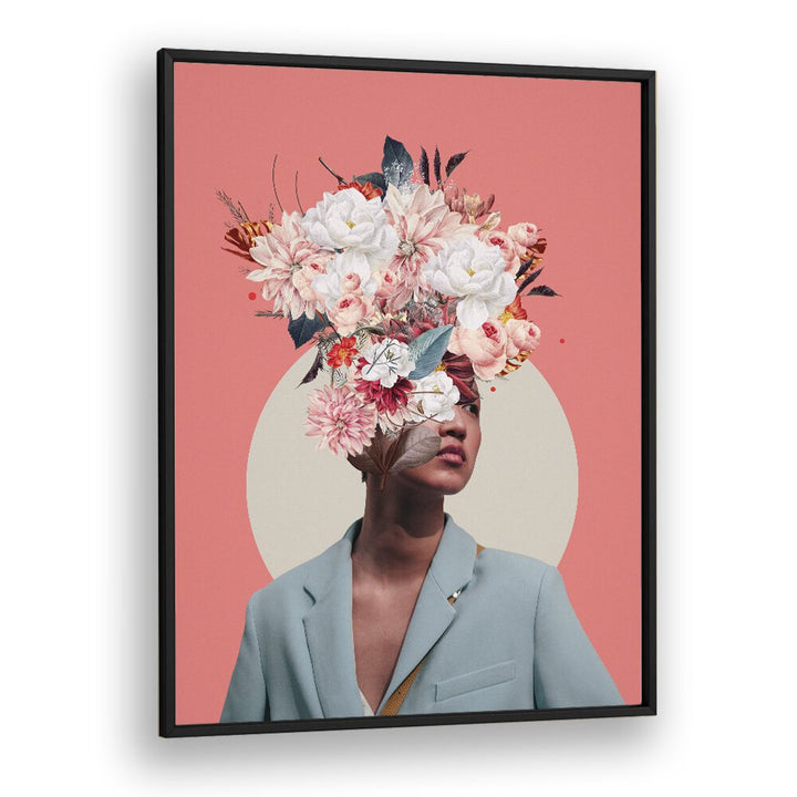 Searching for Sunrise, surreal art prints by Frank Moth showcase a captivating floral and abstract design.