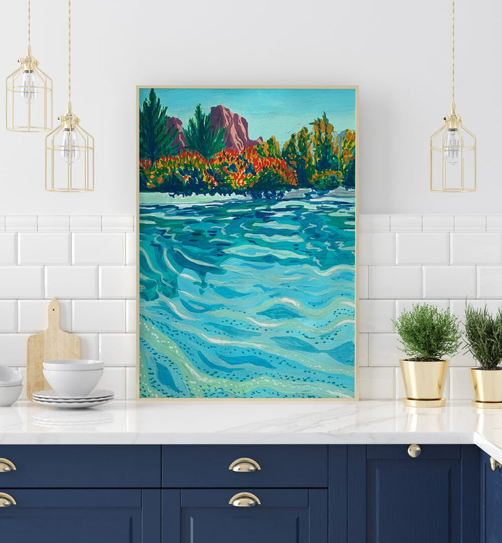 Vibrant Sedona landscape paintings by Key and Sea Creative, perfect for enhancing your living space's beauty.