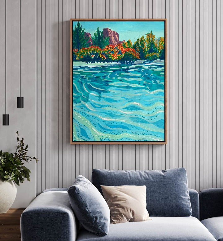 Sedona landscape paintings by Key and Sea Creative beautifully enhance any living space with nature's vibrant colors.