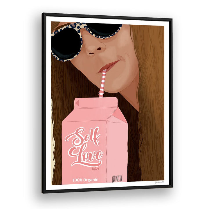 Stylish illustration of self-acceptance in SELF LOVE, FASHION POSTERS, perfect for celebrating individuality.