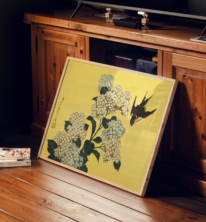Framed art from the SHADES OF YELLOW GALLERY WALL collection enhances any space with vibrant, warm tones.
