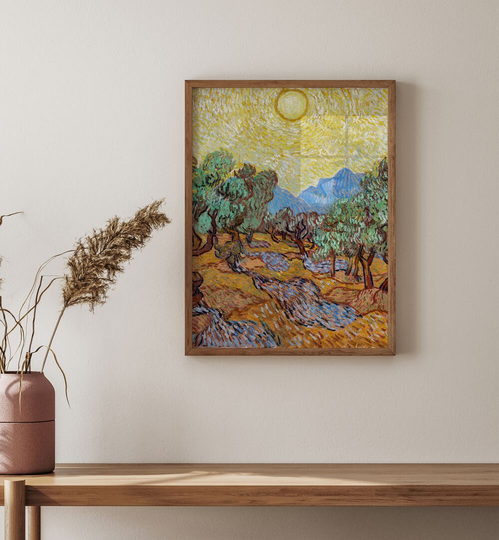 Framed art from the SHADES OF YELLOW GALLERY WALL adds warmth and style to modern gallery walls.