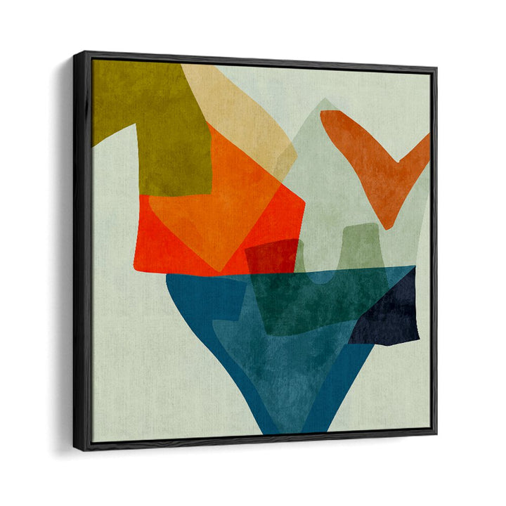 Colorful abstract composition of SHAPES AND LINES V KOPIE, ABSTRACT PAINTINGS by Ana Rut Bre, perfect for modern decor.