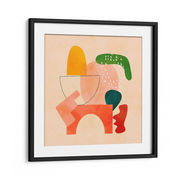 Captivating SHAPES PLAY KOPIE II, ABSTRACT PAINTINGS by Ana Rut Bre, enhancing modern elegance in any space.