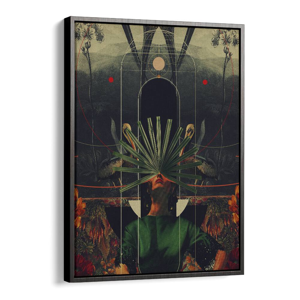 Stunning surreal art print "SHE SAW THE EQUATOR" by Frank Moth, blending imagination and reality beautifully.