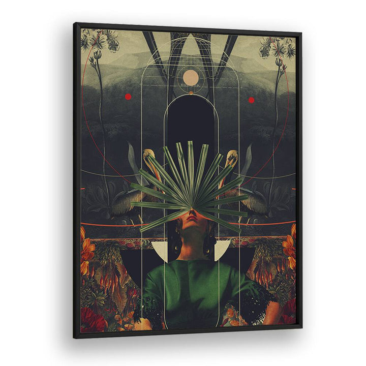 Explore "SHE SAW THE EQUATOR, SURREAL ART PRINTS" by Frank Moth, blending imagination with surreal elegance.