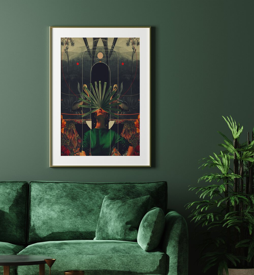 Stunning SHE SAW THE EQUATOR, SURREAL ART PRINTS by Frank Moth, blending imagination and reality in vibrant detail.