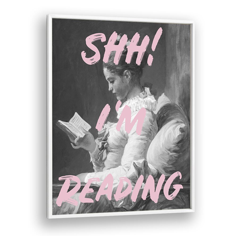 Transform your space with the enchanting SHH IM READING, ALTERED ART PRINTS by Grace Digital Art Co.