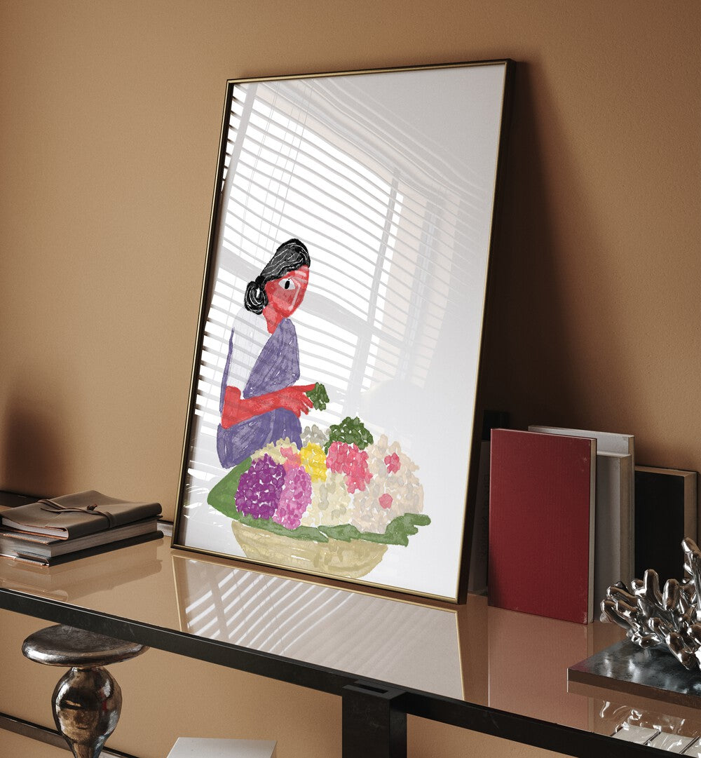 Colorful artwork for an INDIAN THEME GALLERY WALL, showcasing vibrant culture and heritage. Perfect for GALLERY WALLS.