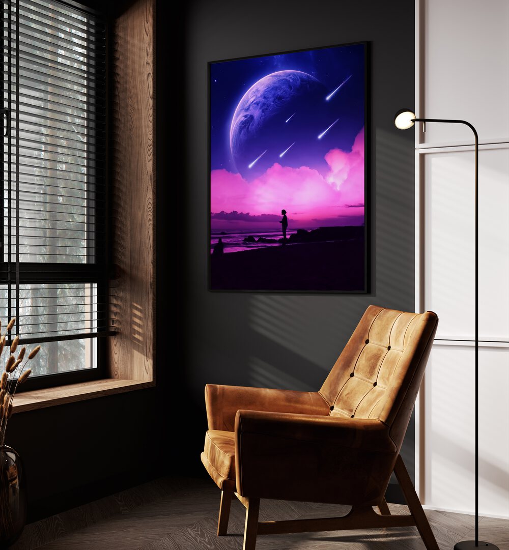 Explore the vibrant "SILHOUETTE DREAMS, SURREAL ART PRINTS" by Ritvik Takkar, blending elegance and imagination.