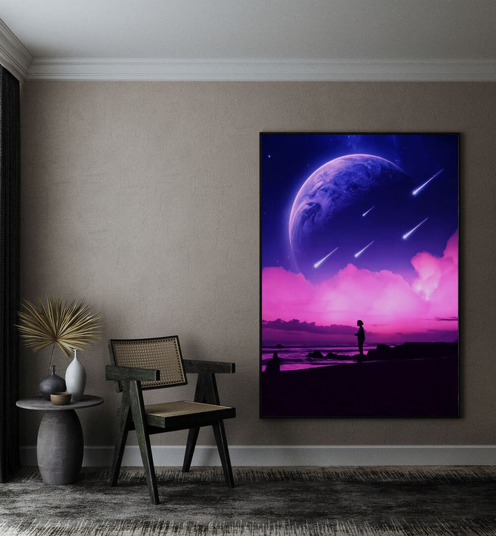 Elevate your space with SILHOUETTE DREAMS, SURREAL ART PRINTS by Ritvik Takkar, blending imagination and elegance.