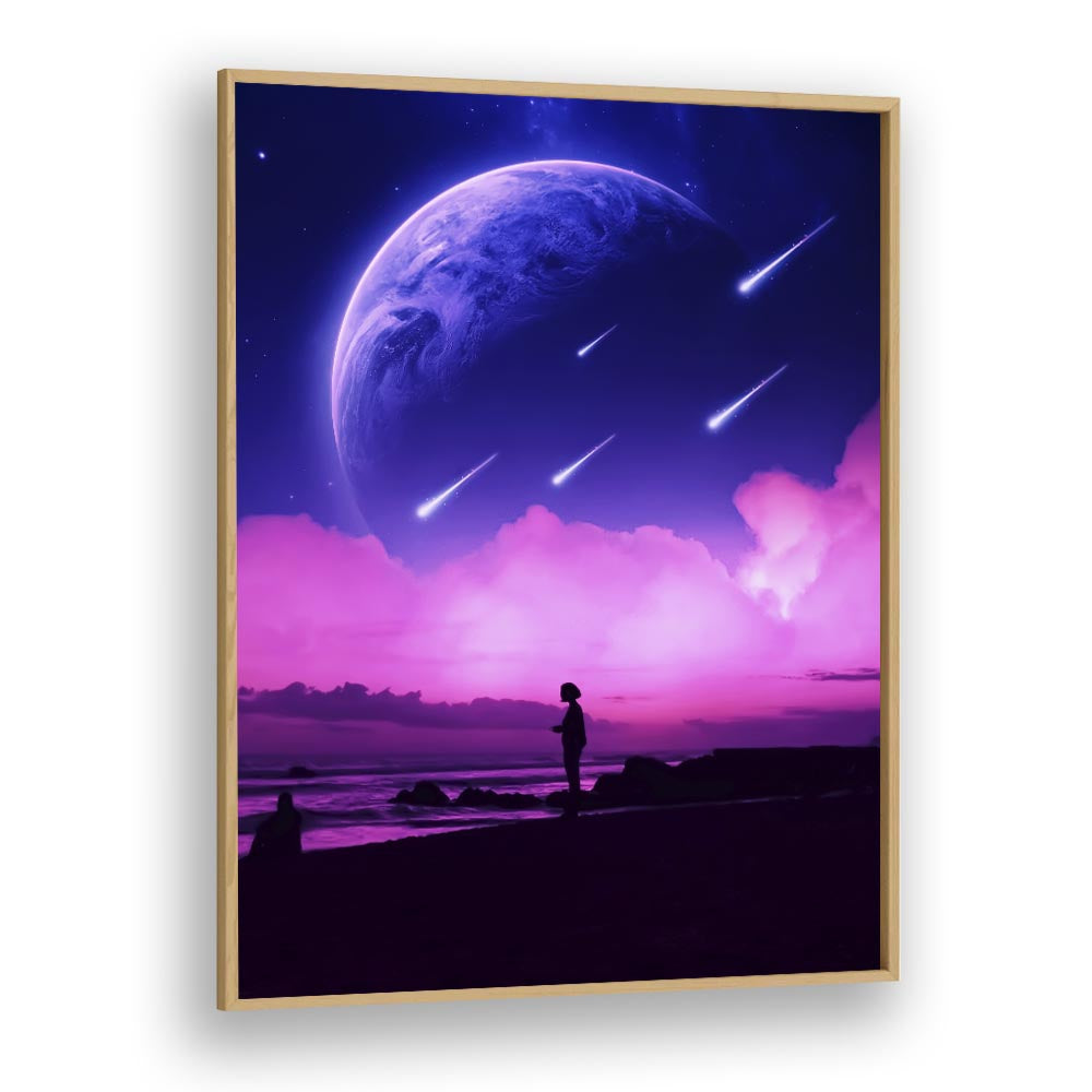 Stunning SILHOUETTE DREAMS, SURREAL ART PRINTS by Ritvik Takkar, capturing imagination and elegance in a vibrant scene.