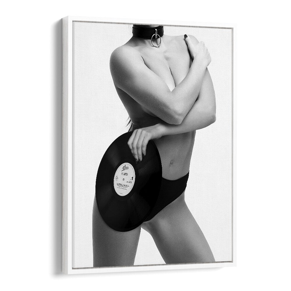 Stunning black-and-white "Sin Rock Me" photography prints by David Drake, blending fashion and fine art elegance.