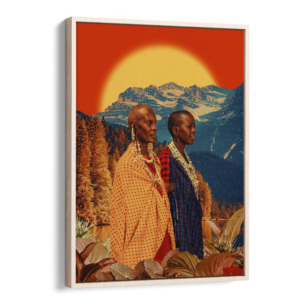 Sister, African art paintings by Cosmo Zach showcase surrealism with vibrant colors and striking imagery.