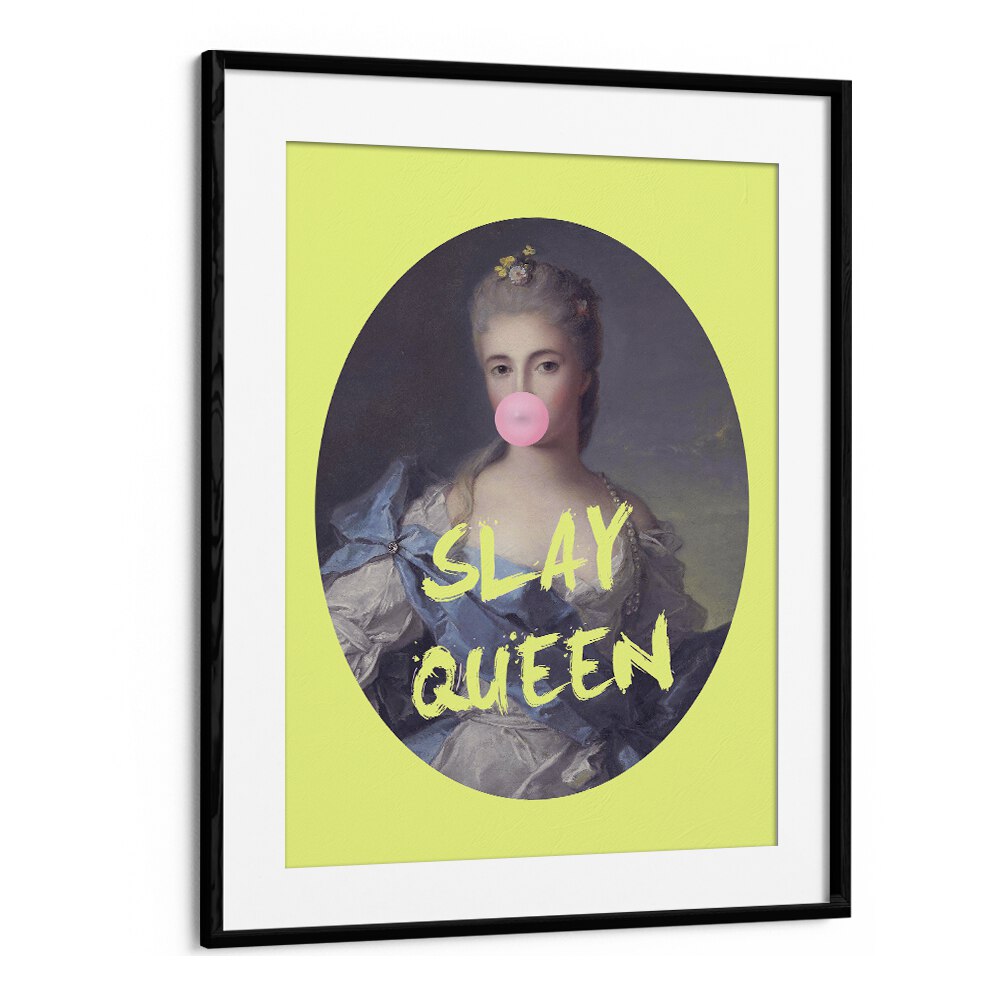 SLAY QUEEN, ALTERED ART PRINTS by Grace Digital Art Co., a modern twist on classic decor, framed beautifully.
