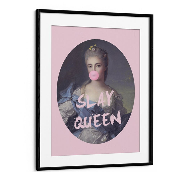 SLAY QUEEN IV, ALTERED ART PRINTS by Grace Digital Art Co features a vibrant portrait with modern flair, perfect for any space.