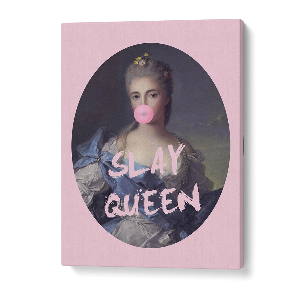 SLAY QUEEN IV, ALTERED ART PRINTS by Grace Digital Art Co, blending classic elegance with modern flair in vibrant colors.