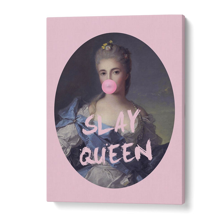 SLAY QUEEN IV, ALTERED ART PRINTS by Grace Digital Art Co, blending classic elegance with modern flair in vibrant colors.