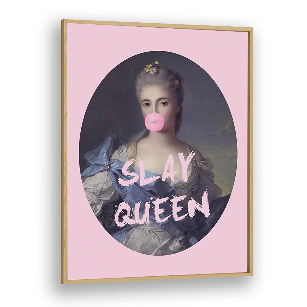 Elevate your decor with SLAY QUEEN IV, ALTERED ART PRINTS by Grace Digital Art Co, featuring a modern artistic twist.