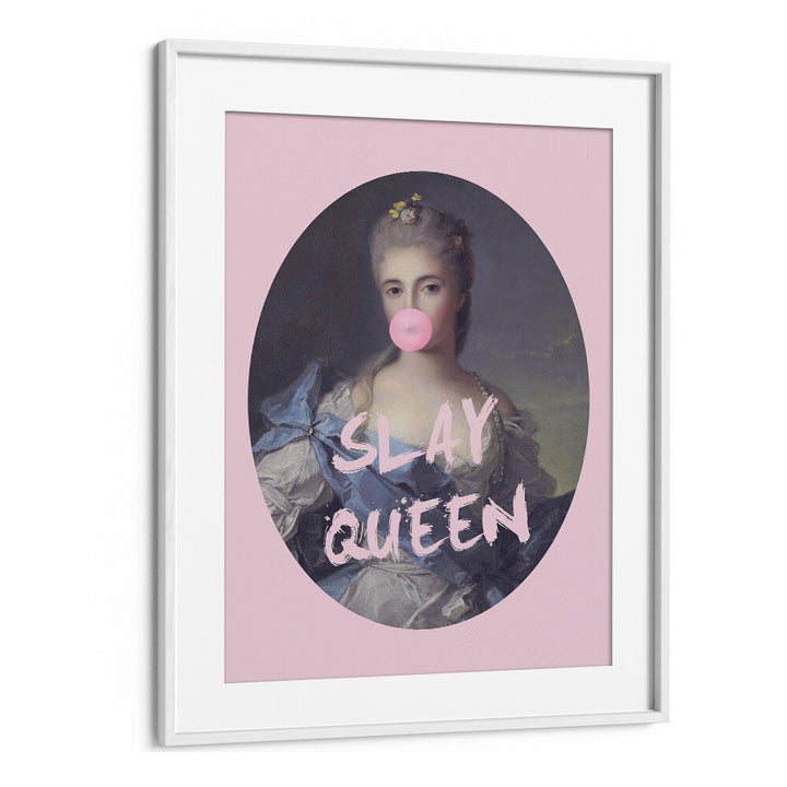 SLAY QUEEN IV, ALTERED ART PRINTS by Grace Digital Art Co. features a modern twist on classic portraiture.
