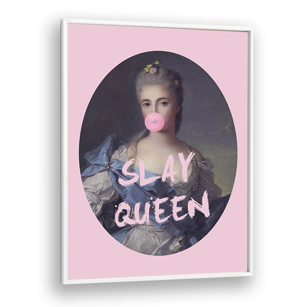 Elevate your decor with SLAY QUEEN IV, ALTERED ART PRINTS by Grace Digital Art Co., featuring modern artistic flair.
