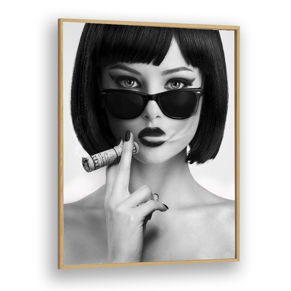 Stunning black and white SMOKE THIS, PHOTOGRAPHY PRINTS by David Drake, perfect for modern home decor.
