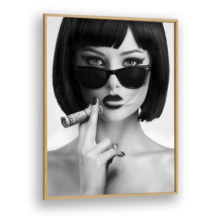 Stunning black and white SMOKE THIS, PHOTOGRAPHY PRINTS by David Drake, perfect for modern home decor.