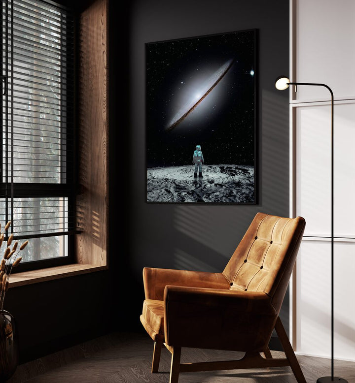 Explore the cosmic allure of "Sole Survivor," a stunning surreal art print by Ritvik Takkar. Perfect for your space!