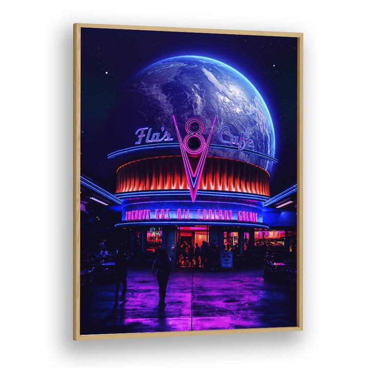 Experience the magic of SPACE CAFE, SURREAL ART PRINTS by Ritvik Takkar, transforming your space with vibrant creativity.