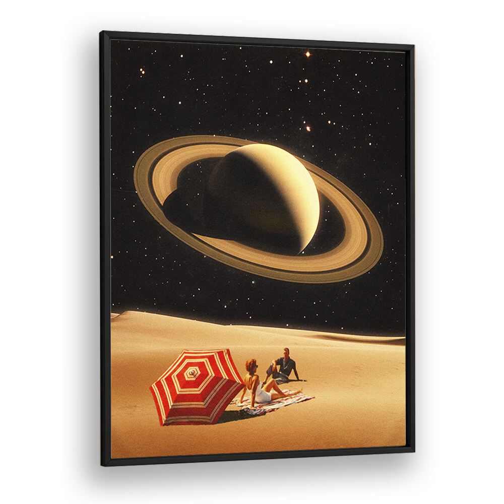 Experience modern elegance with SPACE DATE, SURREAL ART PRINTS by Taudalpoi, featuring a dreamy cosmic landscape.