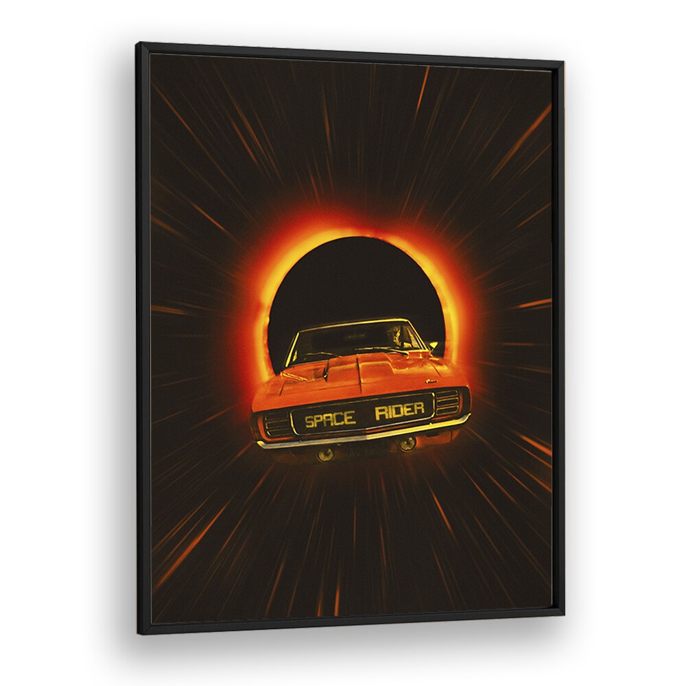 Explore the cosmos with SPACE RIDER, SURREAL ART PRINTS by Taudalpoi, a captivating addition to your decor.