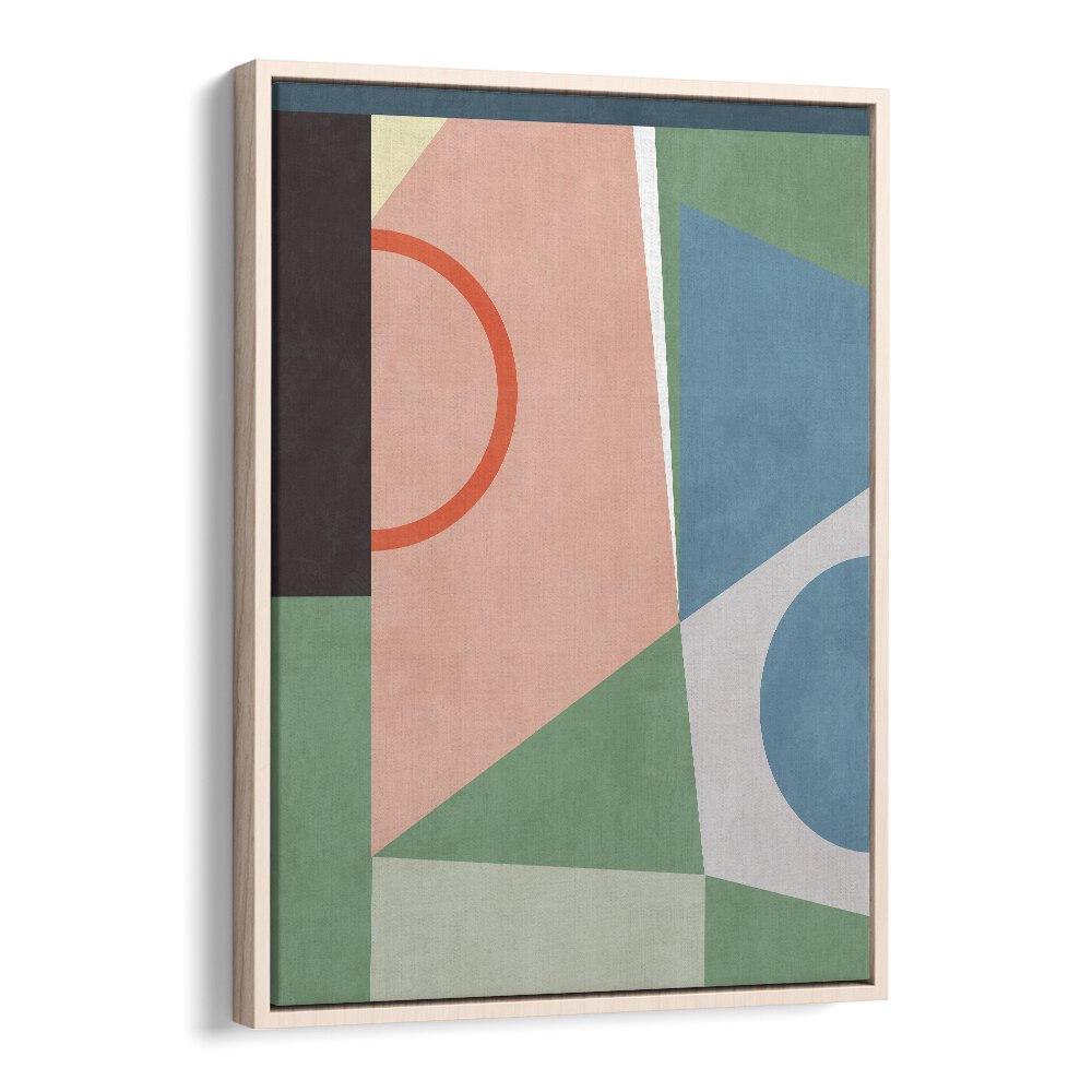 Elevate your decor with SPACES 2020 II, ABSTRACT PAINTINGS by Ana Rut Bre, featuring vibrant geometric designs.